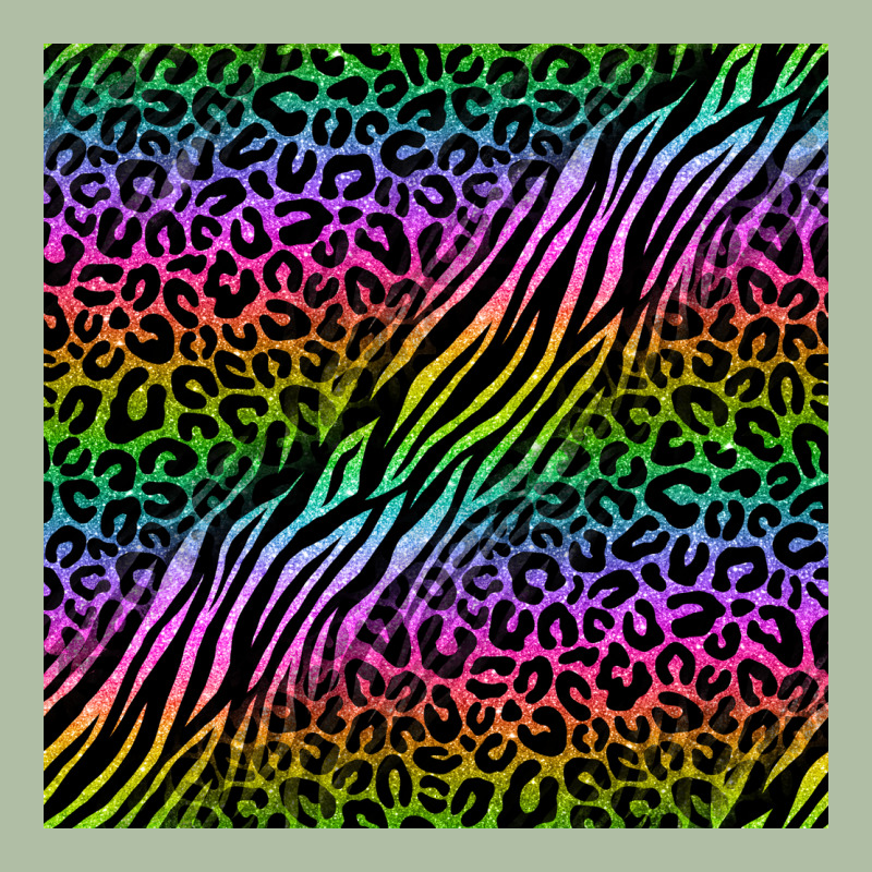Neon Glitter Safari Seamless Pattern Urban Heavy Tee by BundleAndBundleShop | Teevron