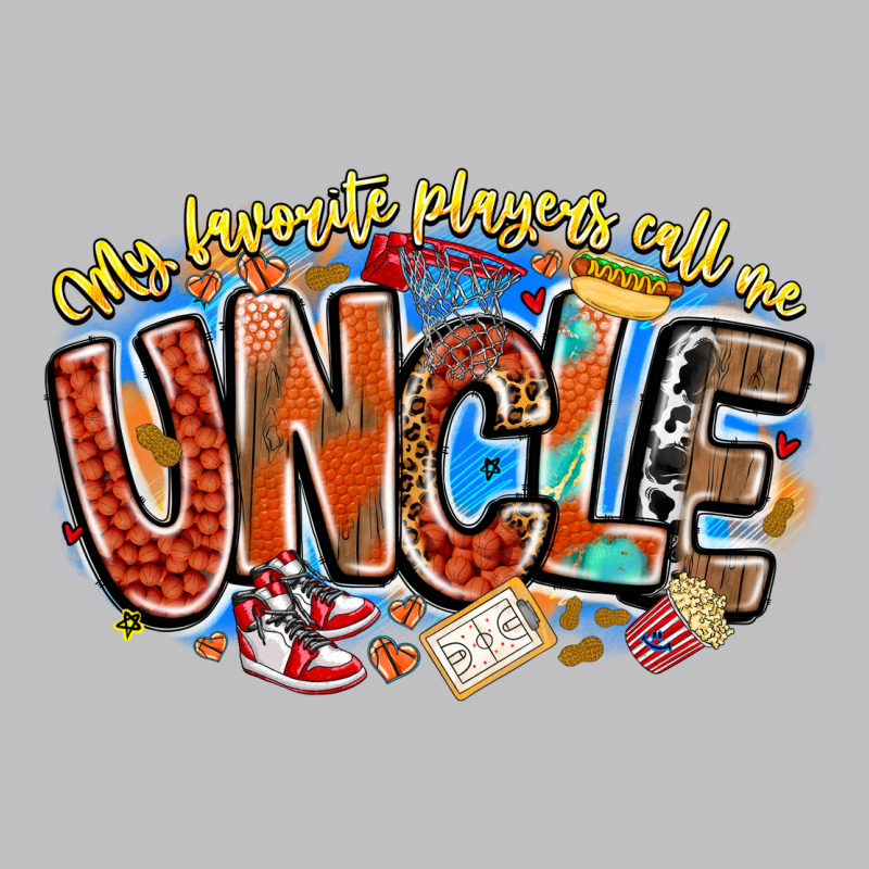 My Favorite Players Call Me Uncle Basketball Long Sleeve Tee by CowhideDigitalArt | Teevron