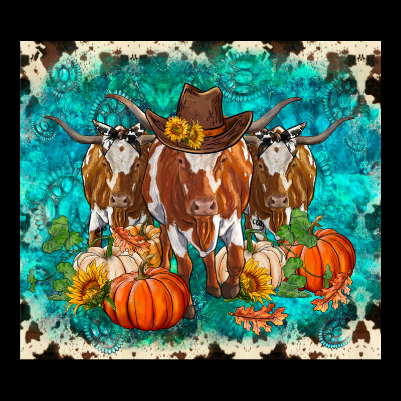 Fall Longhorn Cows Heavy Core Tee by RanaPortraitStore | Teevron