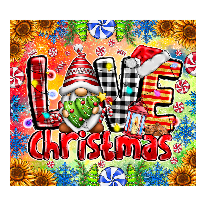 Love Christmas Gnome Long Sleeve Tee by CowhideDigitalArt | Teevron