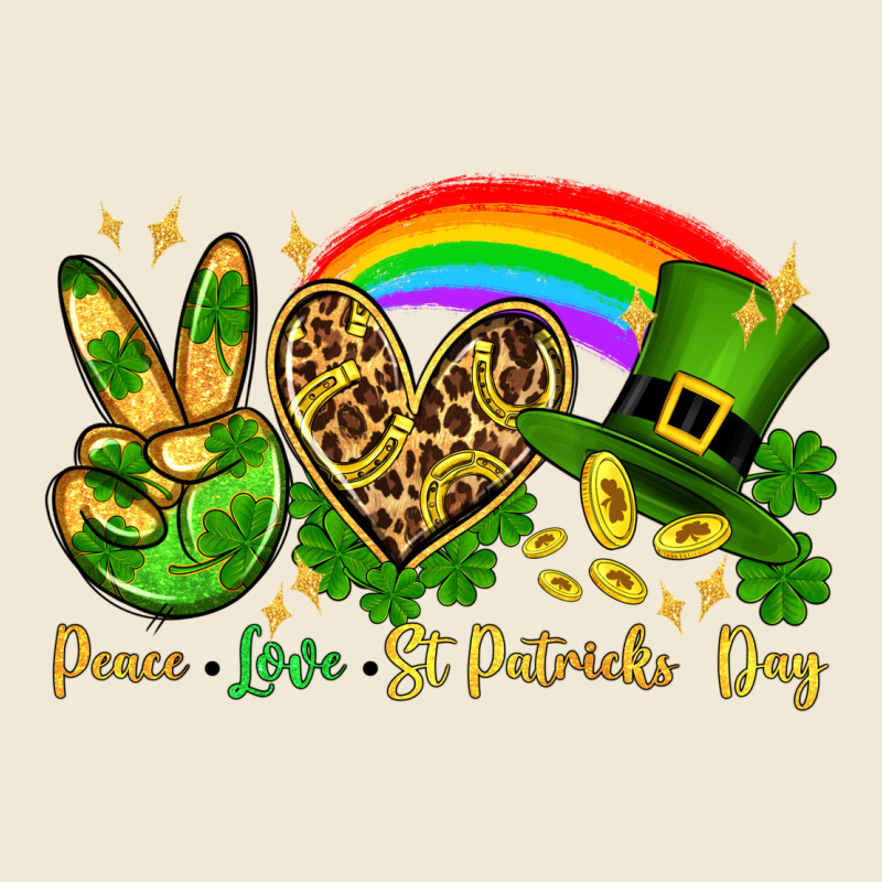 Peace Love St. Patrick's Day Premium Tee by OliviaCreatesArt | Teevron