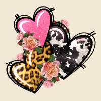 Pink Glitter Leopard Cowhide Hearts Valentine's Premium Tee | Teevron