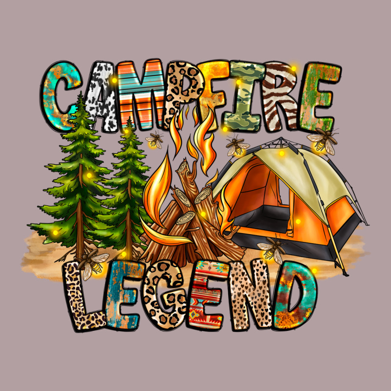 Campfire Legend Vintage Hoodie by CowhideDigitalArt | Teevron