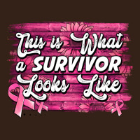 This Is What A Survivor Looks Like Breast Cancer Awareness Heavy Core Tee | Teevron