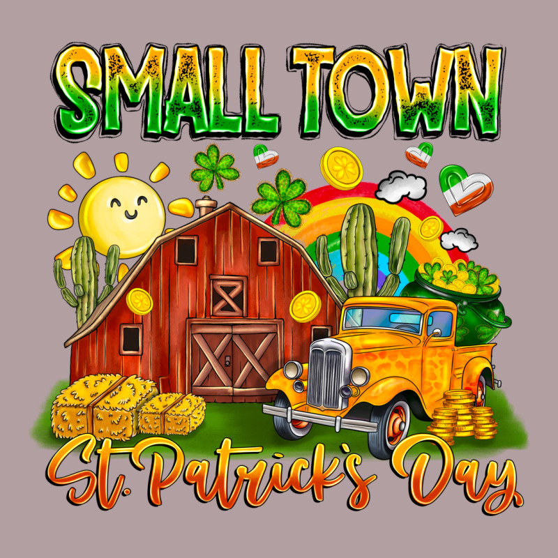 Small Town St Patrick's Day Vintage Hoodie by CowhideDigitalArt | Teevron