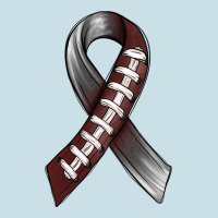 Gray Ribbon American Football Ladies Tee | Teevron