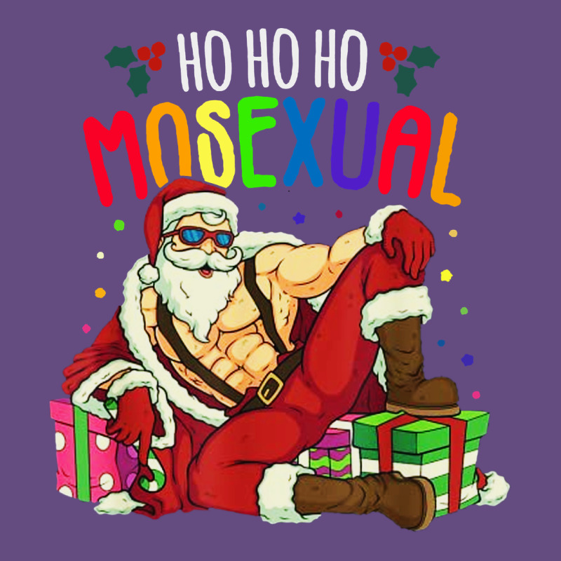Mens Ho Ho Ho Mosexual Vintage Hoodie by DesigneFamous | Teevron