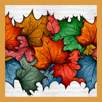 Autumn  Leaves Seamless Pattern Urban Heavy Tee | Teevron