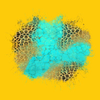 Turquoise Leopard Patch Premium Hoodie | Teevron