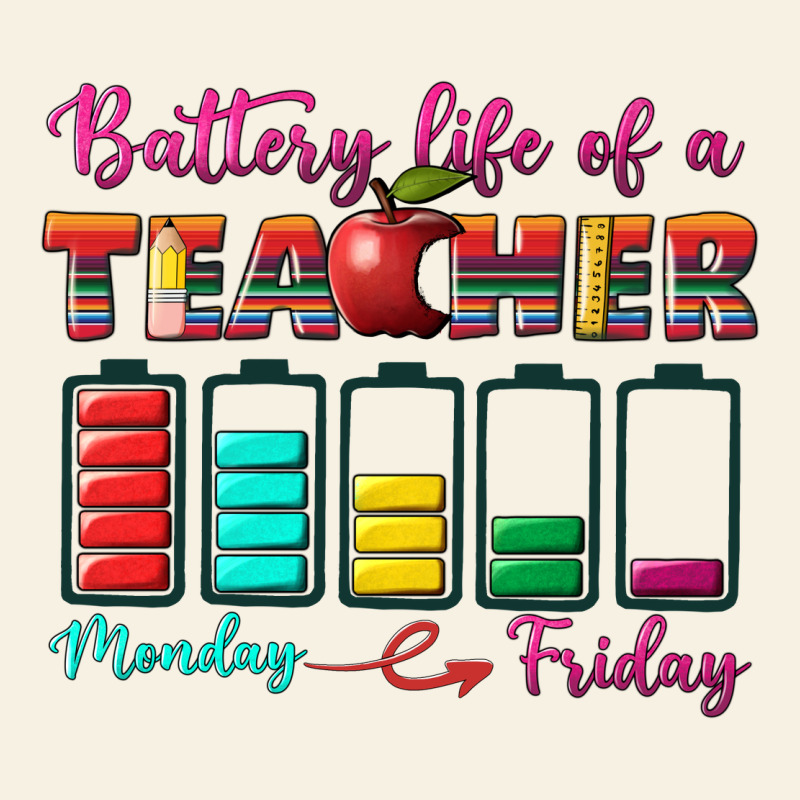 Battery Life Of A Teacher Vintage Tee by BundleAndBundleShop | Teevron