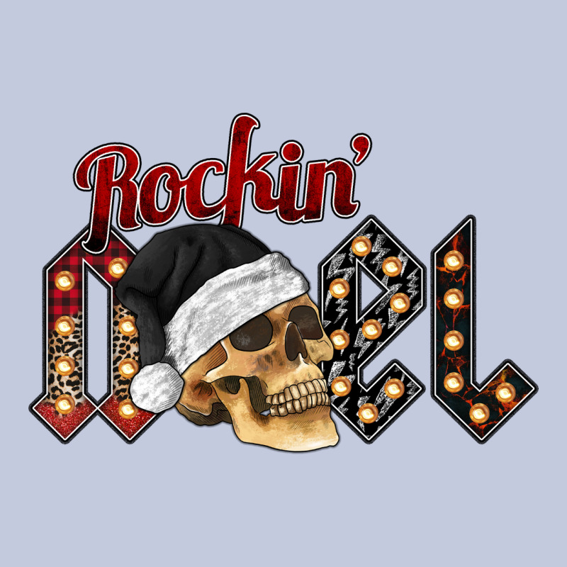 Rockin Noel Skull Long Sleeve Tee by CowhideDigitalArt | Teevron