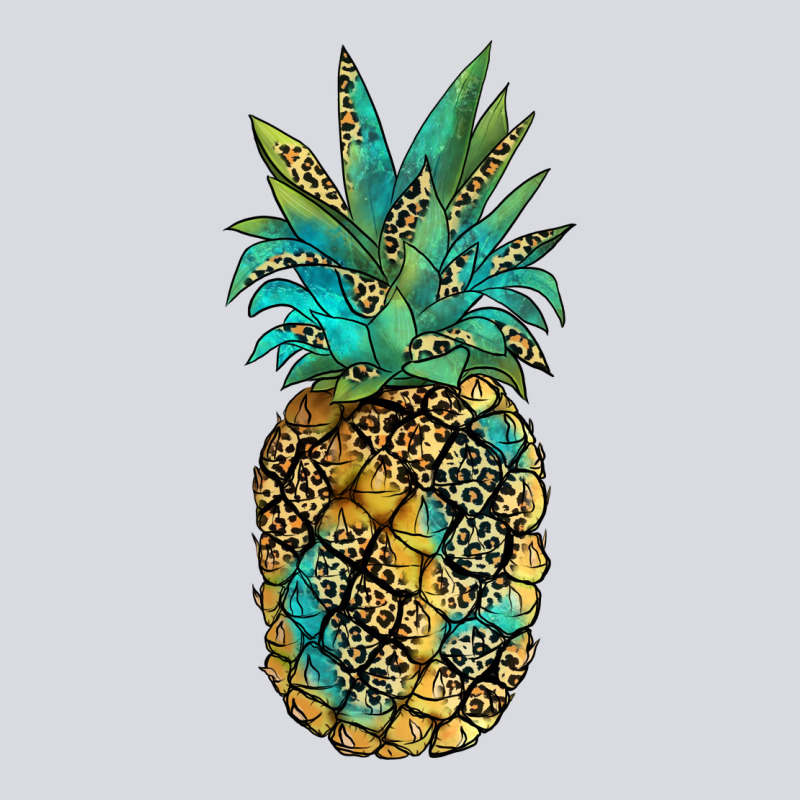 Leopar Turquoise Pineapple Zipper Hoodie by JahusDesignShop | Teevron