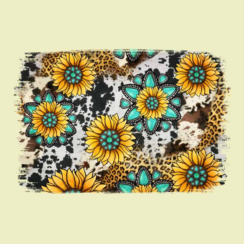Gemstone Sunflower Cowhide Background Urban Hoodie by Jasminsmagicworld | Teevron