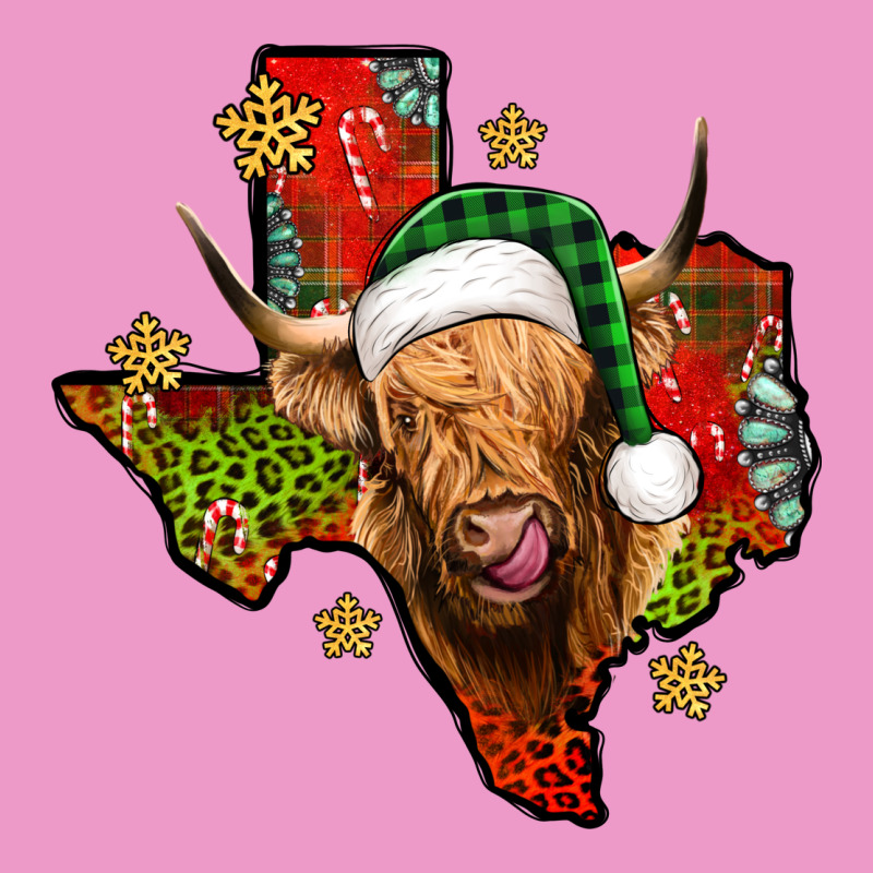 Christmas Texas Highland Cow Urban Hoodie by Jasminsmagicworld | Teevron