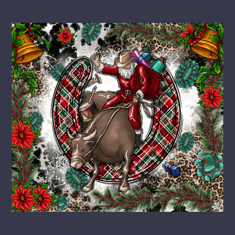Rodeo Santa Long Sleeve Tee by CowhideDigitalArt | Teevron