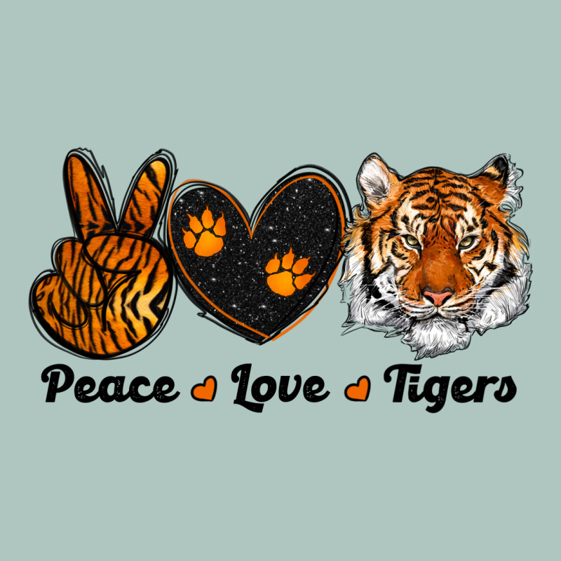 Peace Love Tigers Premium Sweatshirt by RanaPortraitStore | Teevron