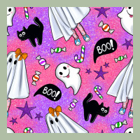Cute Ghost Halloween Seamless Pattern Urban Heavy Tee | Teevron