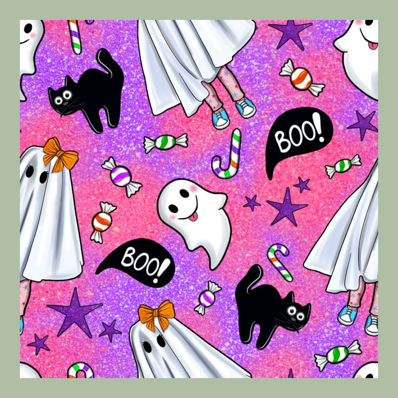 Cute Ghost Halloween Seamless Pattern Urban Heavy Tee by BundleAndBundleShop | Teevron