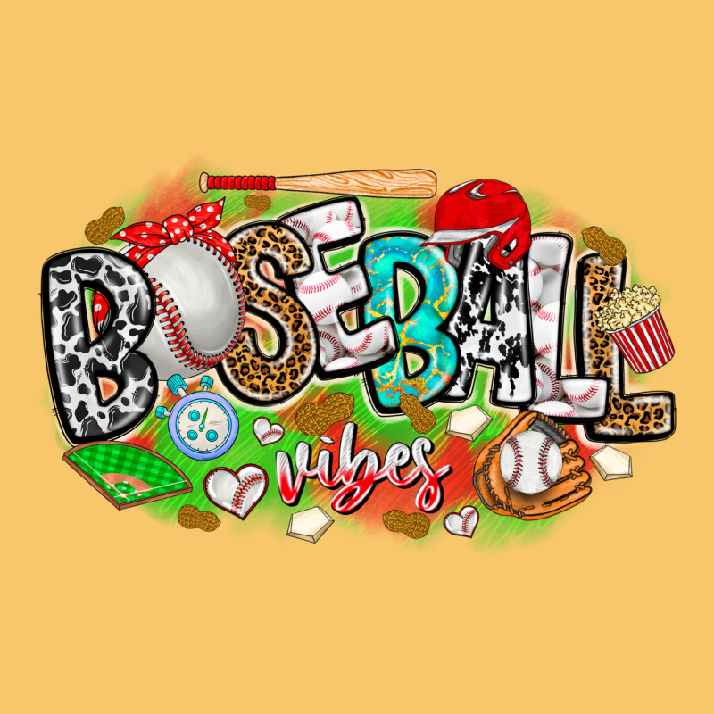 Baseball Vibes Vintage Hoodie by CowhideDigitalArt | Teevron