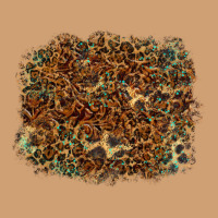 Leopard Leather Turquoise Background Vintage Tee | Teevron