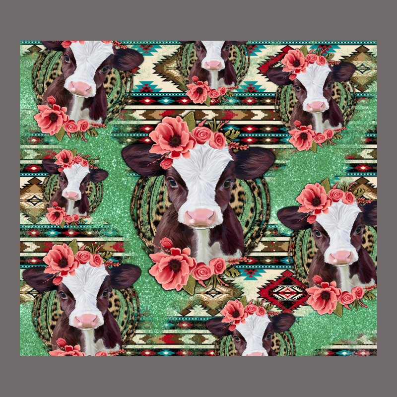 Baby Cow Floral Aztec Tumbler Urban Hoodie by Jasminsmagicworld | Teevron
