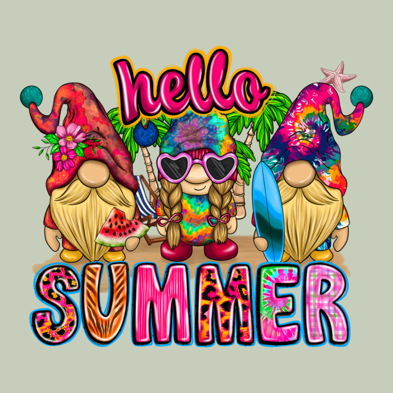 Hello Summer Gnome Long Sleeve Tee by CowhideDigitalArt | Teevron