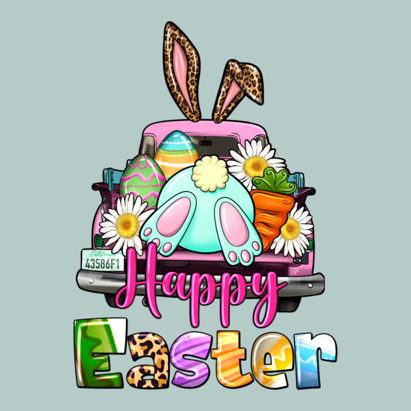Bunny Happy Easter Truck Heavy Core Tee by CowGirlArtShop | Teevron
