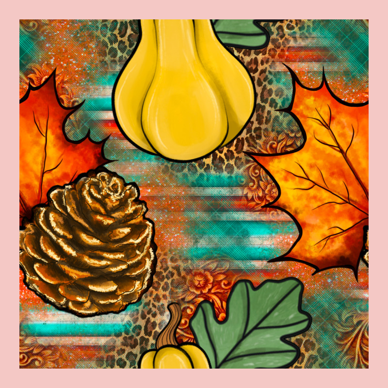 Fall Pumpkins Seamless Pattern Urban Heavy Tee by BundleAndBundleShop | Teevron