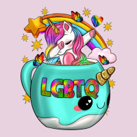 Lgbtq Unicorn And Narwhal Mug Ladies Tee | Teevron