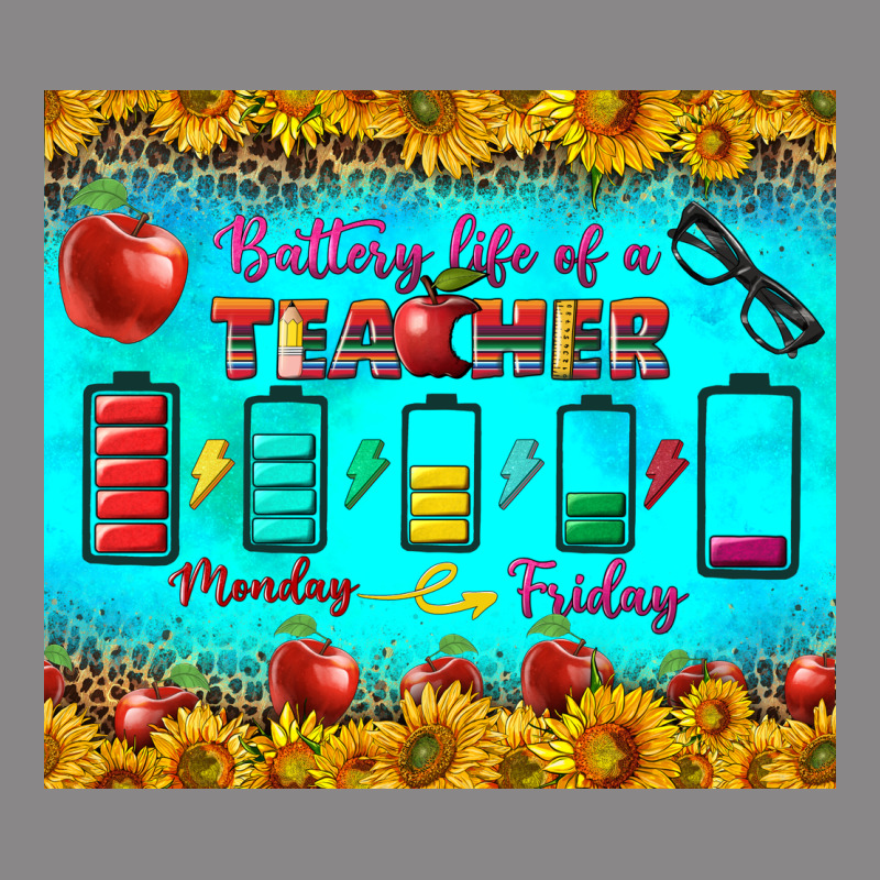 Battery Life Of A Teacher Tumbler Vintage Tee by BundleAndBundleShop | Teevron