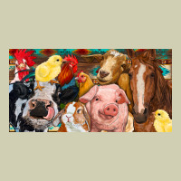 Farm Animals With Aztec Heavy Core Tee | Teevron