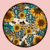 Western Pattern Circle Earrings Urban Heavy Tee | Teevron