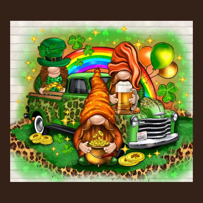 St. Patrick's Day Gnomies With Truck Tumbler Heavy Core Tee by HowdyJamesFarm | Teevron