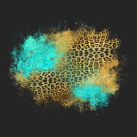 Turquoise Leopard Patch Premium Hoodie | Teevron