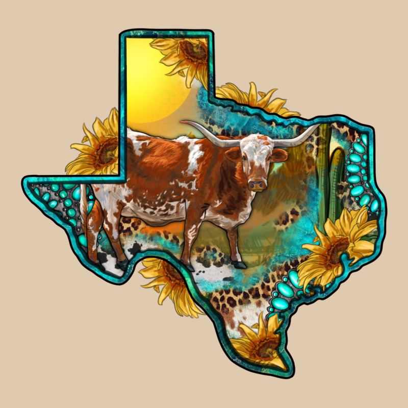 Western Texas Map With Longhorn Bull Heavyweight Sweatshirt by RanaPortraitStore | Teevron