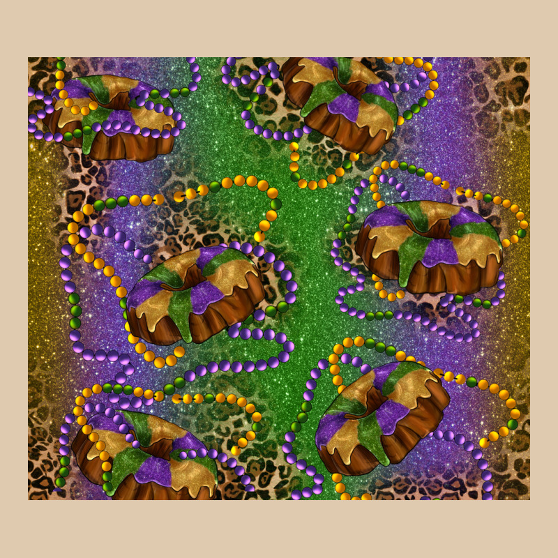 Mardi Gras King Cake Leopard Heavyweight Sweatshirt by RanaPortraitStore | Teevron