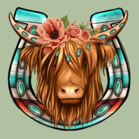 Highland Cow Serape Floral Headband Horseshoe Urban Hoodie | Teevron