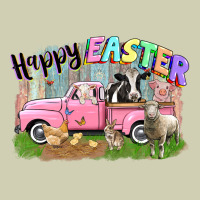 Happy Easter Truck With Farm Animals Easter Day Heavy Core Tee | Teevron