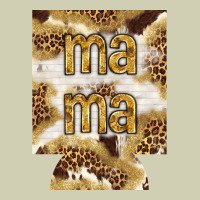 Mama With Leopard And Cowhide Regular Can Cooler Heavy Core Tee | Teevron