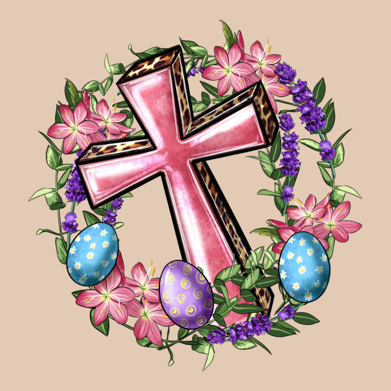 Cross With Floral Wreath And Easter Eggs Urban Hoodie by RanaPortraitStore | Teevron