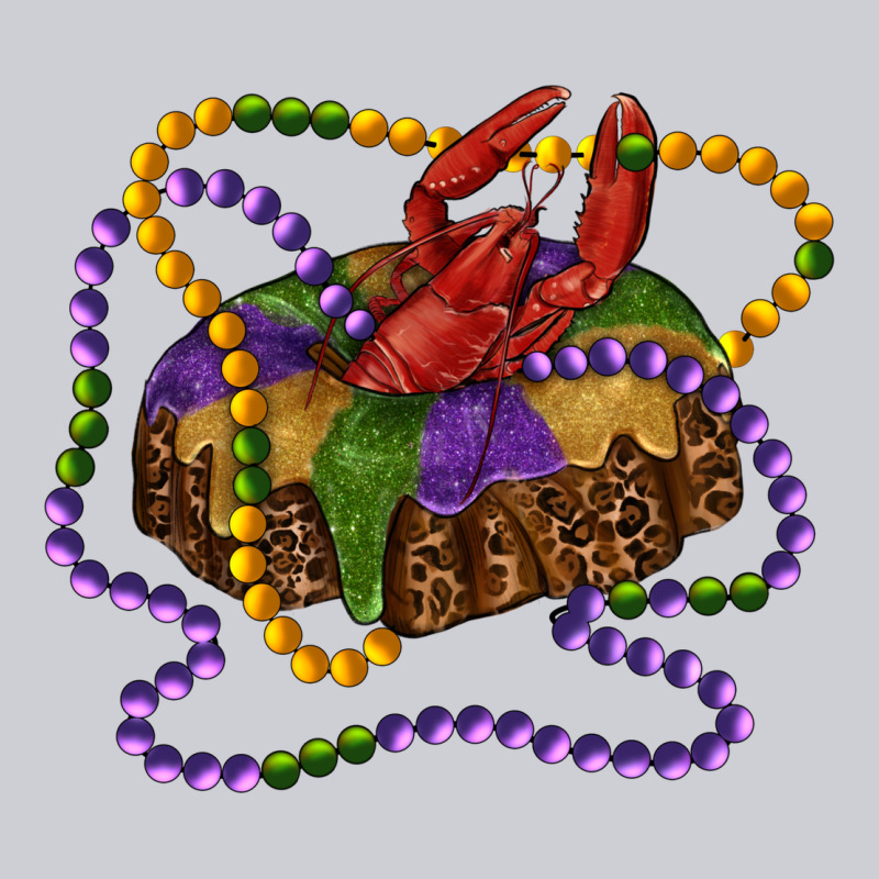 Mardi Gras Craw Fish King Cake With Leopard Heavyweight Sweatshirt by RanaPortraitStore | Teevron