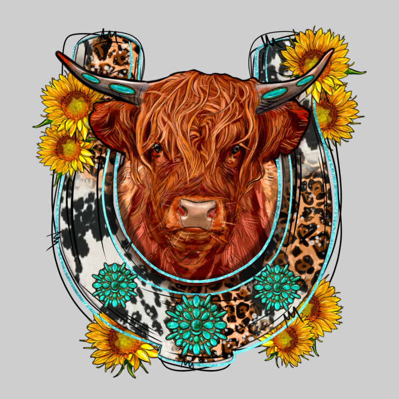 Western Leopard Cowhide Cow Horseshoe Premium Tee by OliviaCreatesArt | Teevron