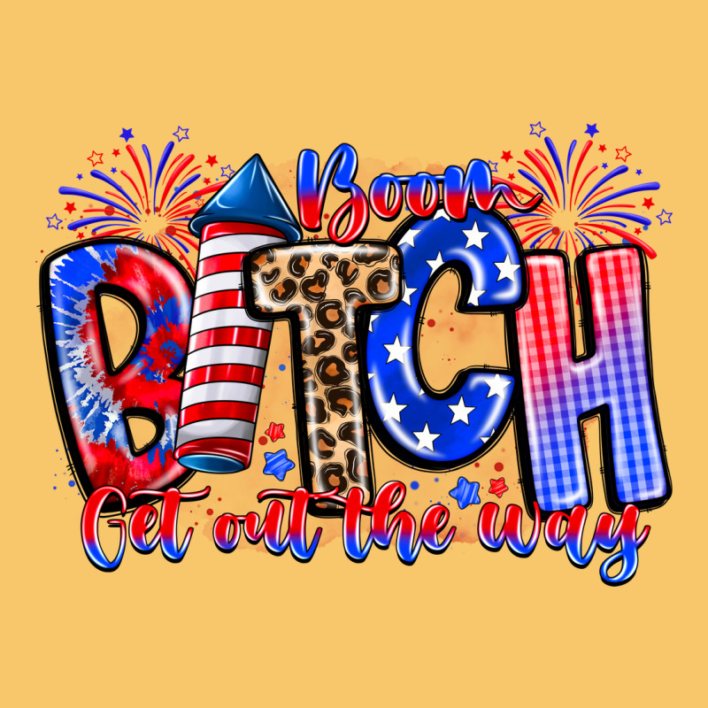 Boom Bitch Get Out The Way Vintage Hoodie by CowhideDigitalArt | Teevron
