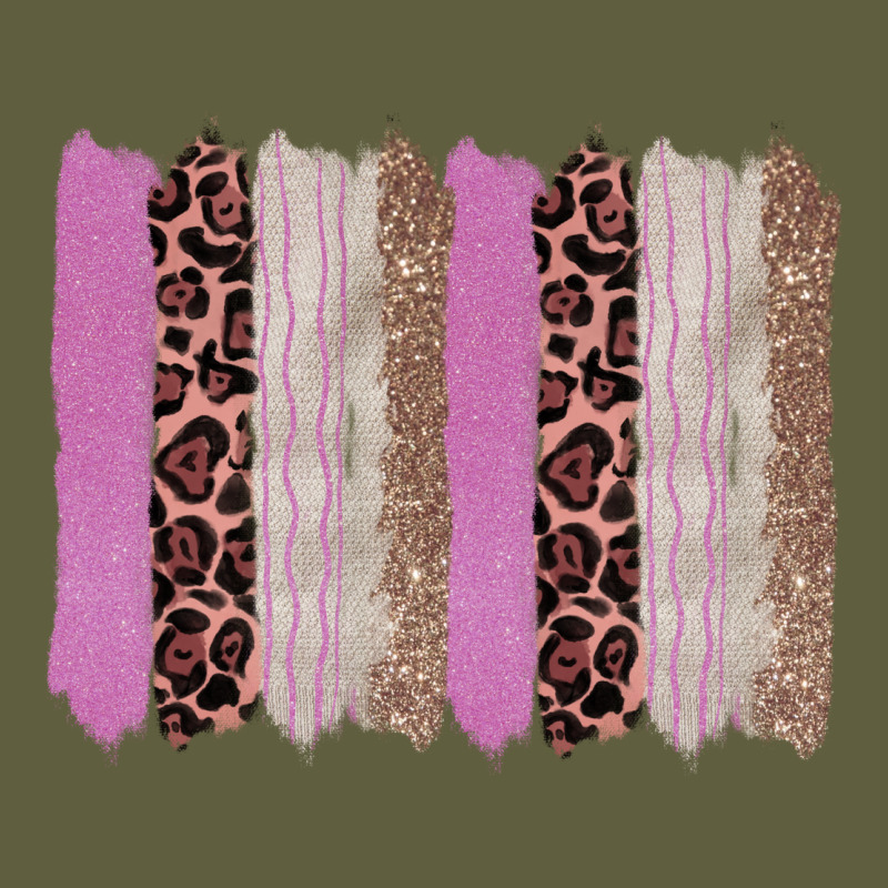 Pink Glitter Leopard Brushstroke Background Vintage Tee by RanaPortraitStore | Teevron