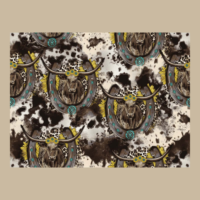 Longhorn Pattern Long Sleeve Tee by CowhideDigitalArt | Teevron