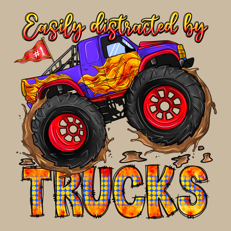 Easily Distracted By Trucks Long Sleeve Tee by CowhideDigitalArt | Teevron