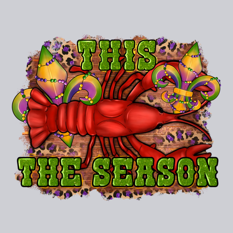 Mardi Gras This The Season Crawfish Fleur De Lis Heavyweight Sweatshirt by RanaPortraitStore | Teevron