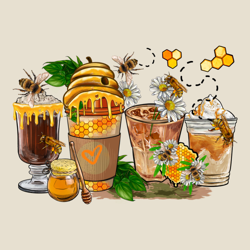 Honey Bee Coffee Cups Urban Heavy Tee by FaDigitalArtStudio | Teevron