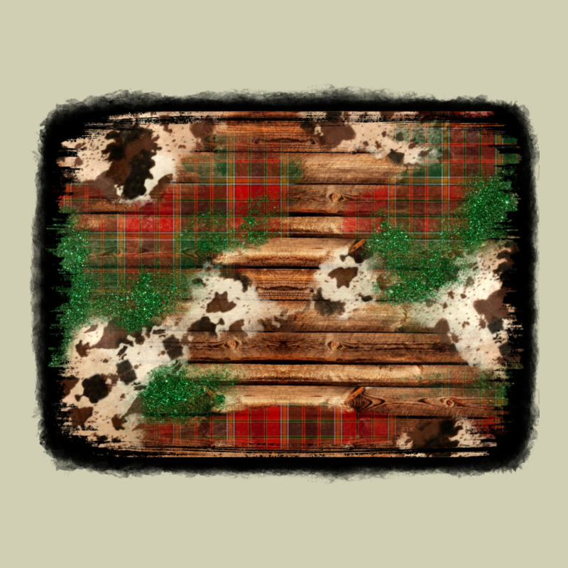 Christmas Buffalo Plaid Cowhide Background Heavy Core Tee by Jasminsmagicworld | Teevron
