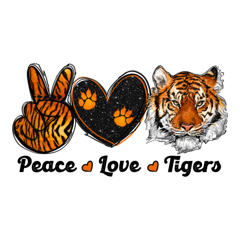 Peace Love Tigers Heavyweight Hoodie by RanaPortraitStore | Teevron